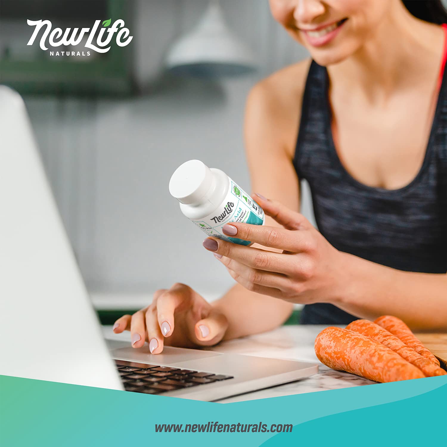 NewLife Naturals Boric Acid Vaginal Suppositories with Aloe Vera & FOS Prebiotic | Women's pH Balance Pills - AB Mystery