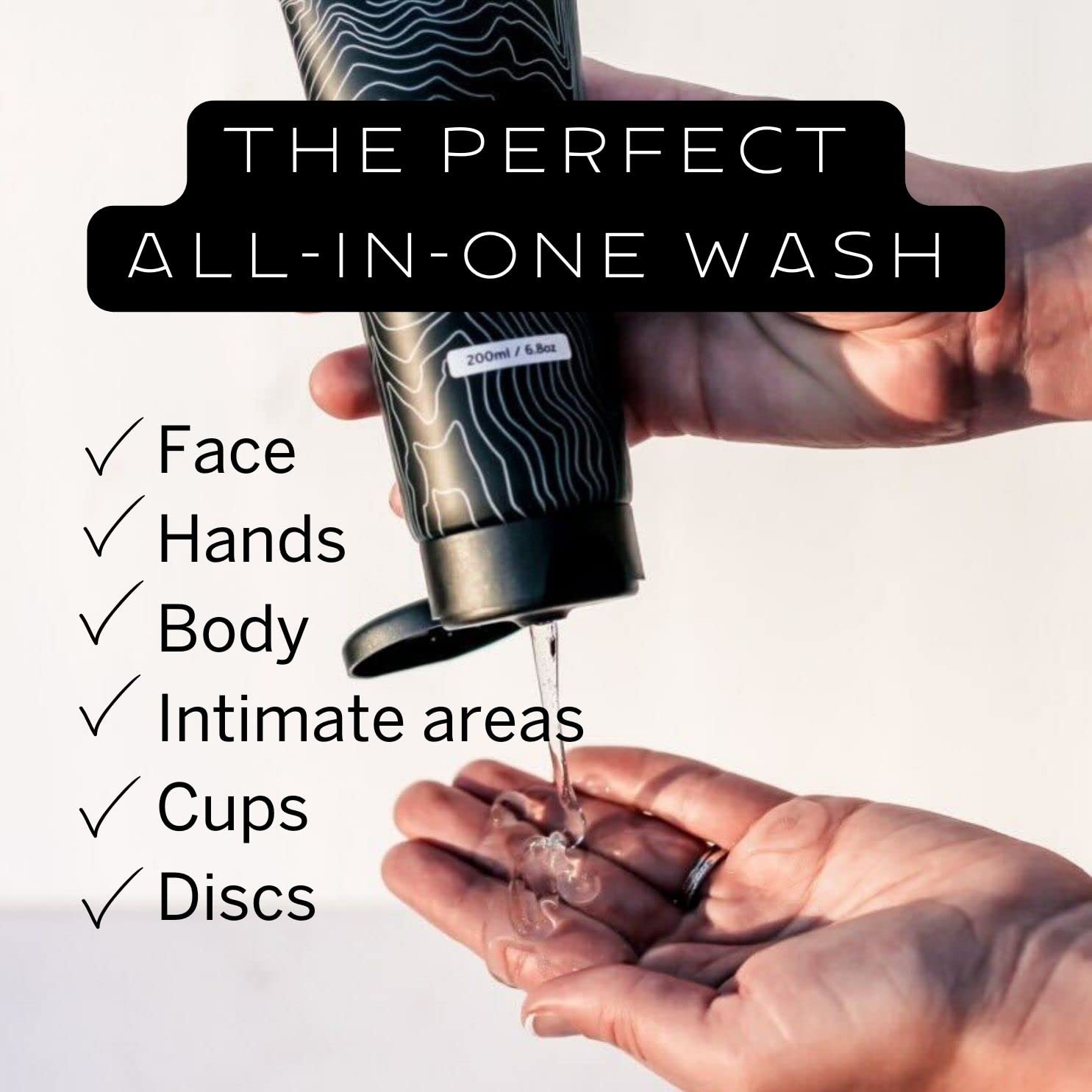 Pixie Cup Menstrual Cup Cleaner Kit - Sterilizer Wash, Public Restroom Carry Cup, 20 Wipes - AB Mystery