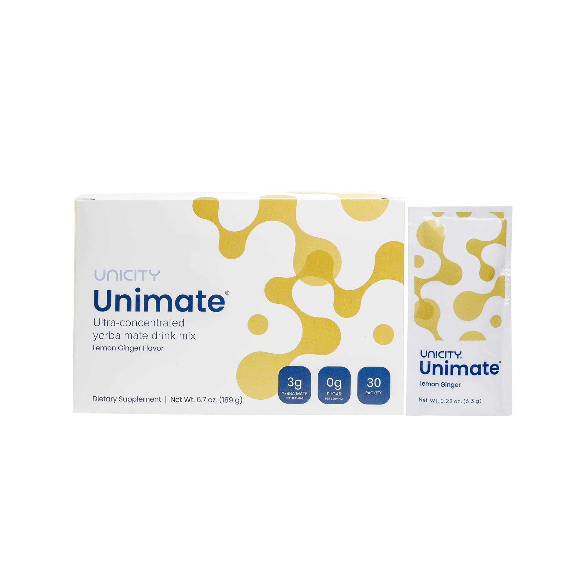 Unicity UNIMATE (Lemon Ginger, 30 Pouches) - AB Mystery