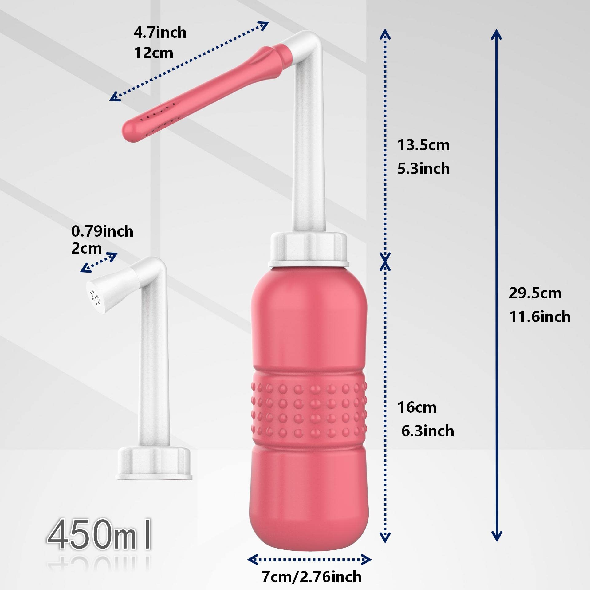 2PCS Vaginal irrigation Intimate Wash for Women,Portable Bidet Travel Bidets,Peri Bottle - AB Mystery
