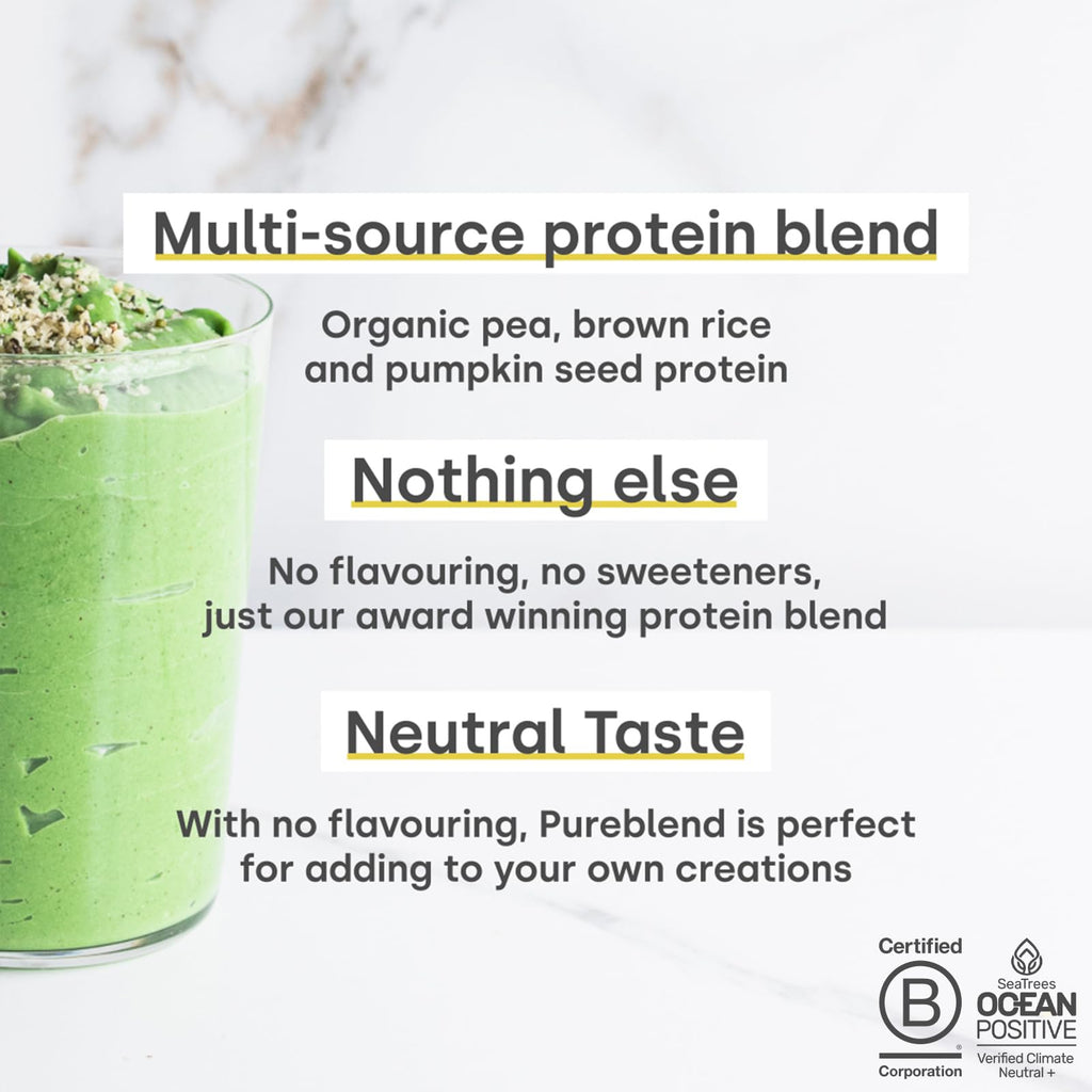 Form Pureblend Protein - Unflavoured and Unsweetened Vegan Protein Powder Form