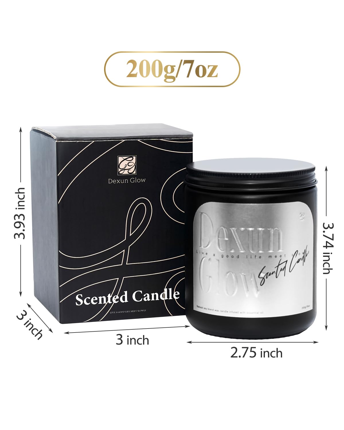 Aromatherapy Candle, Handcrafted with Natural Soy Wax and Essential Oils for Home Scented Appreciation - AB Mystery