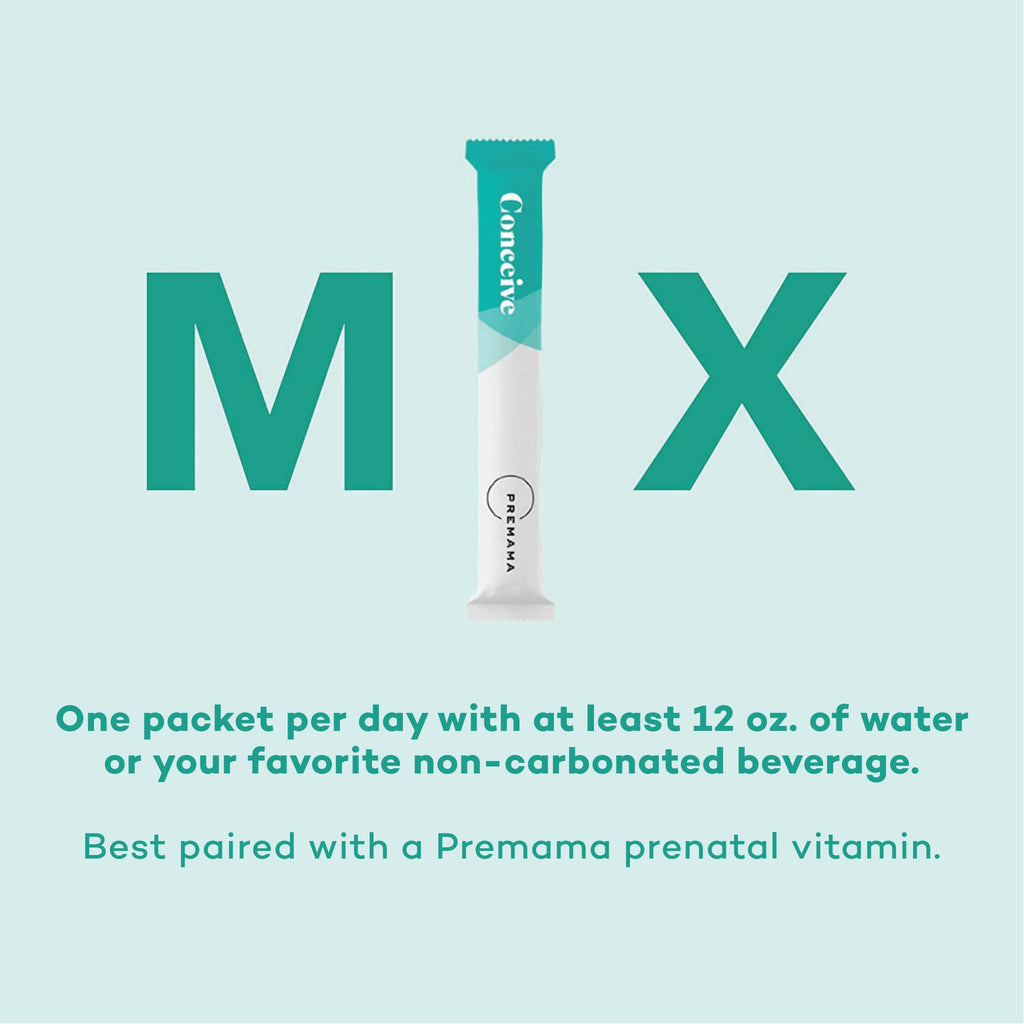 Premama Prenatal Vitamin Energy Boost Drink Mix & Fertility Support Bundle, Omega 3, B Vitamins Premama