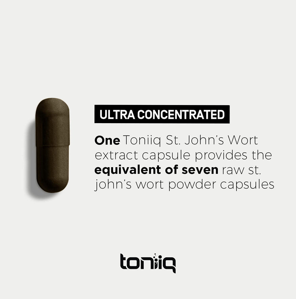 1,000mg Ultra High Strength St. John's Wort Capsules (Non-GMO) - 7X Concentrated - AB Mystery