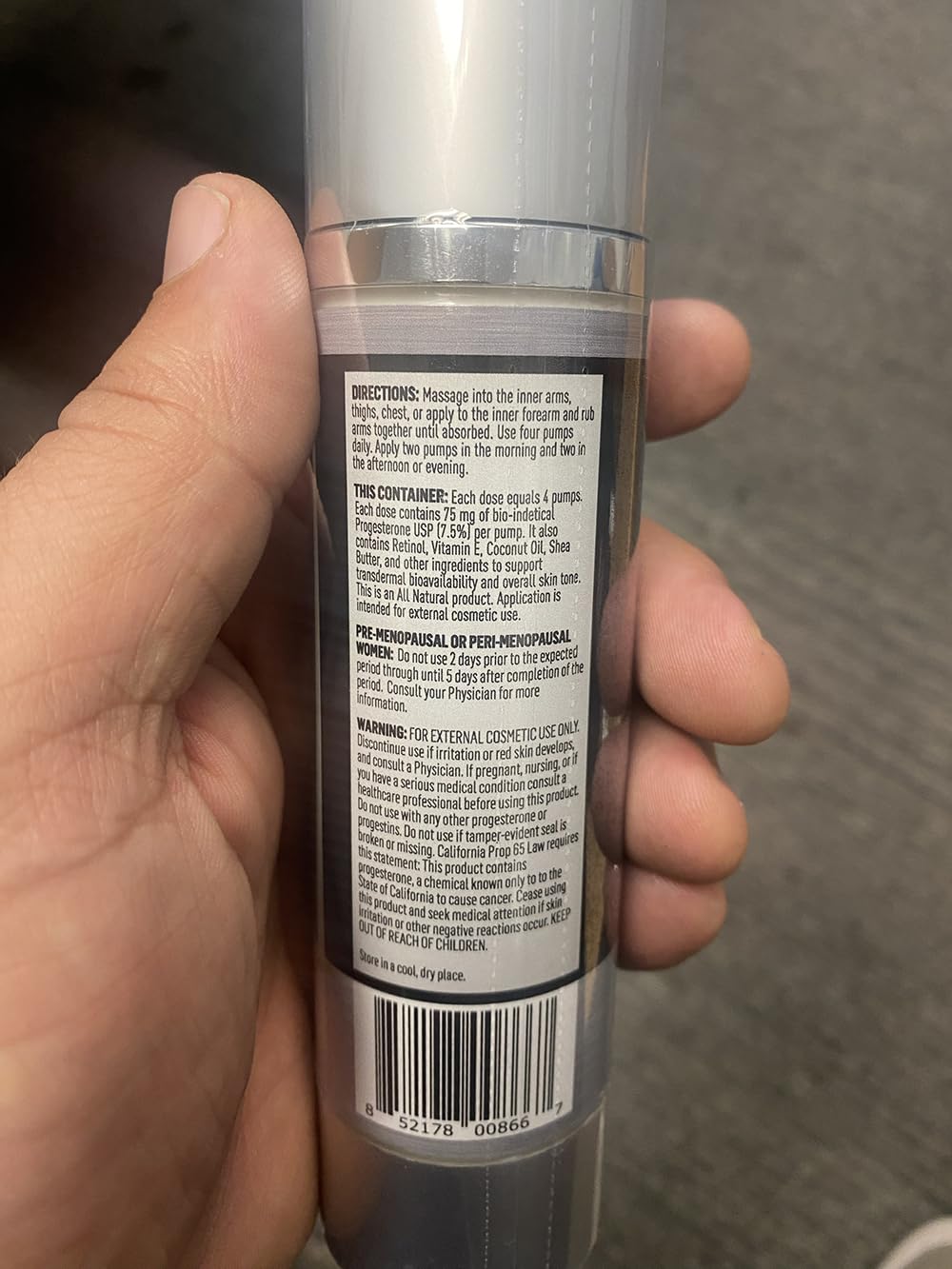 BIOLABS PRO Natural P75 Maxx with Retinol Cosmetic Cream - 7000MG Progesterone per Bottle - 7.5% - AB Mystery