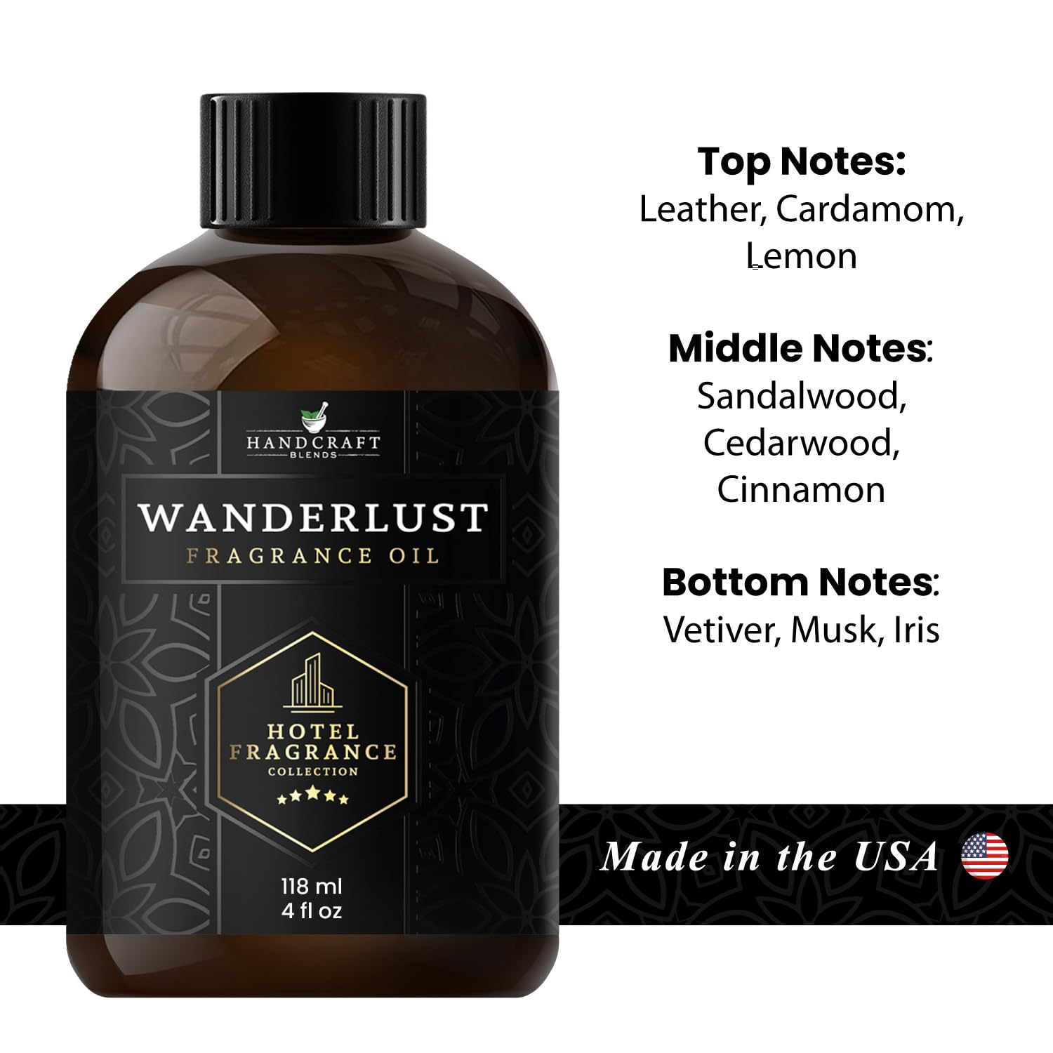Handcraft Blends Hotel Fragrance Oil Wanderlust Scent – Luxury Hotel Collection Diffuser Oil Scents - AB Mystery
