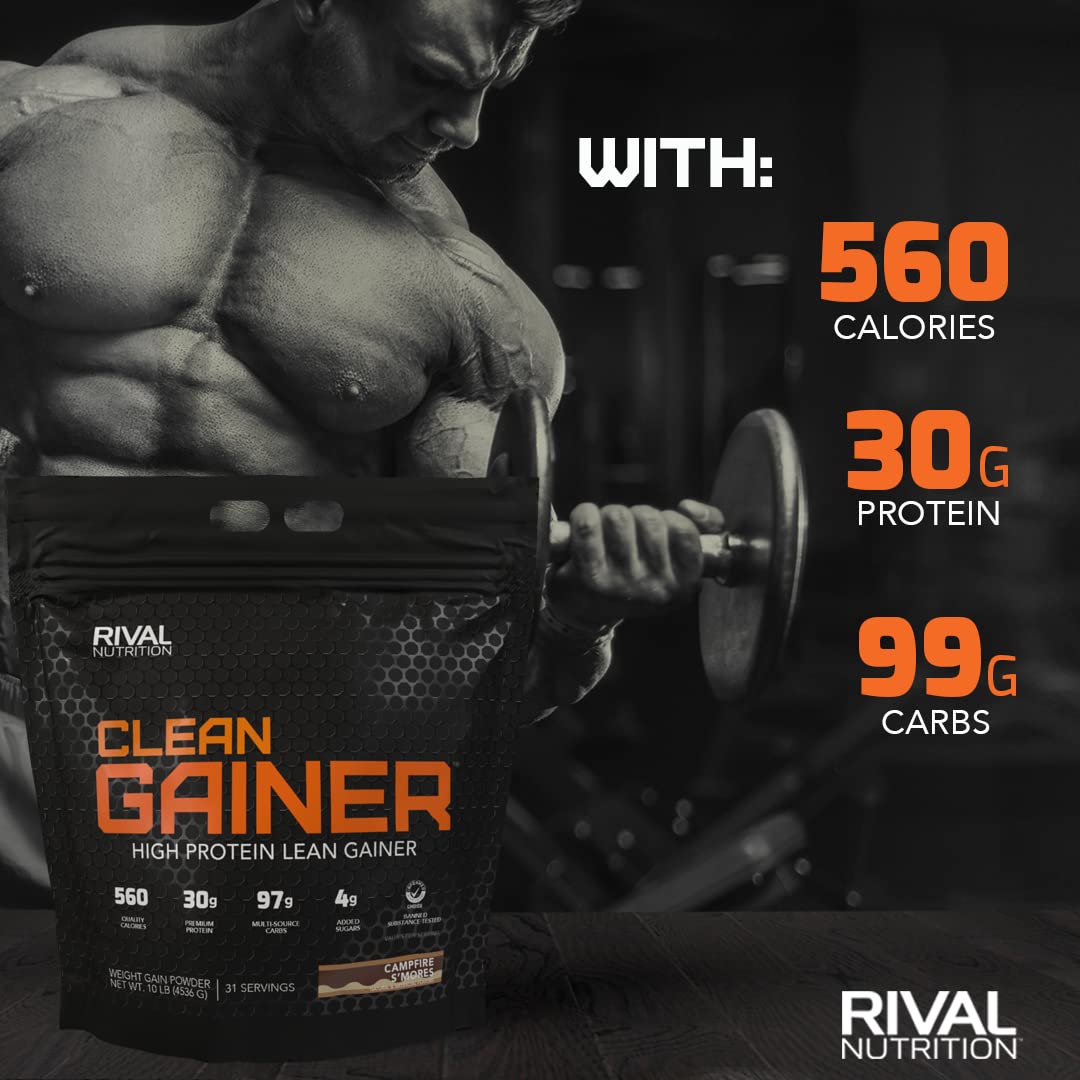 Rivalus Clean Gainer, S'Mores, 10 Pound - AB Mystery