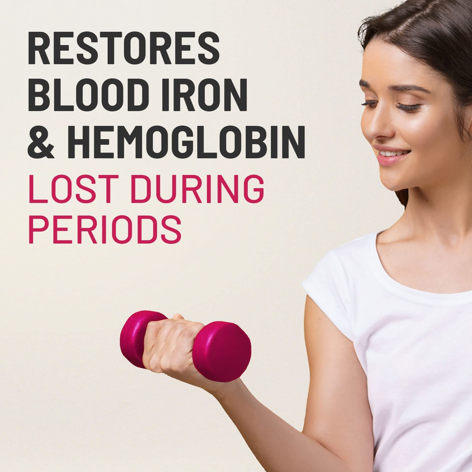 Uxa Gynoveda Iron Folic Acid Supplement | Ayurvedic Blood Builder for Hemoglobin Lost in Periods Uxa