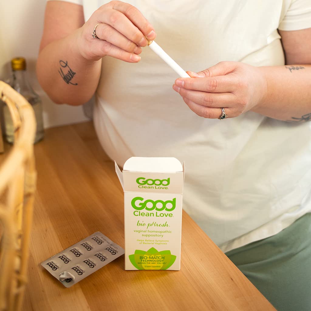 Good Clean Love BiopHresh Vaginal Homeopathic Suppository, Bacterial Vaginosis Treatment for Women - AB Mystery