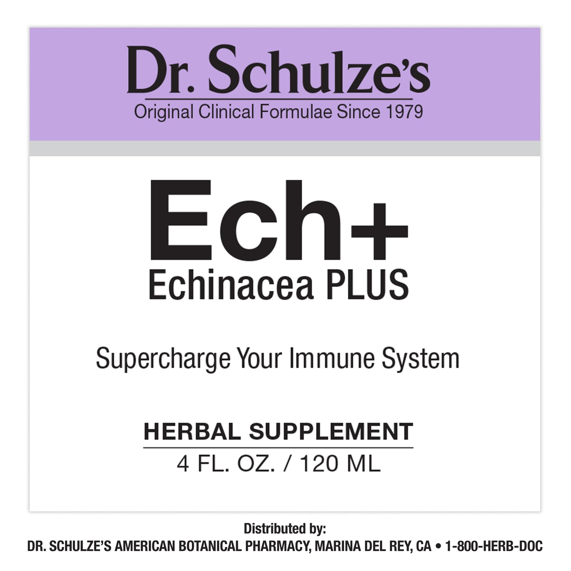 Dr. Schulze's Echinacea Plus | Echinacea Root and Seed | All Organic Extract | Gluten-Free - AB Mystery