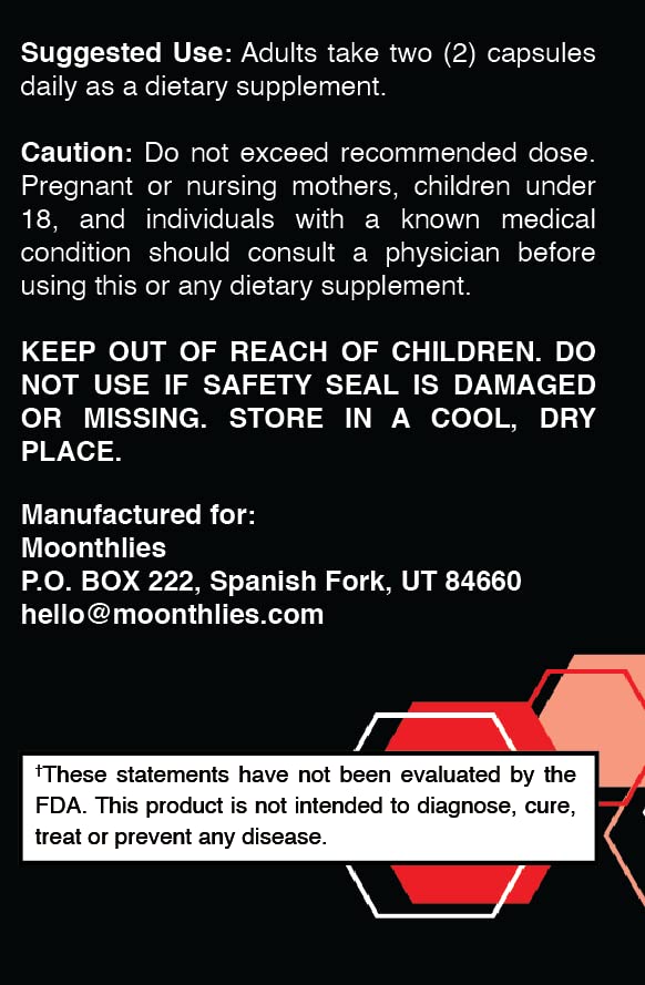 Moonthlies PMS Relief Supplement for Women Menstrual Cycle Support - Naturallly balance Mood Swings - AB Mystery