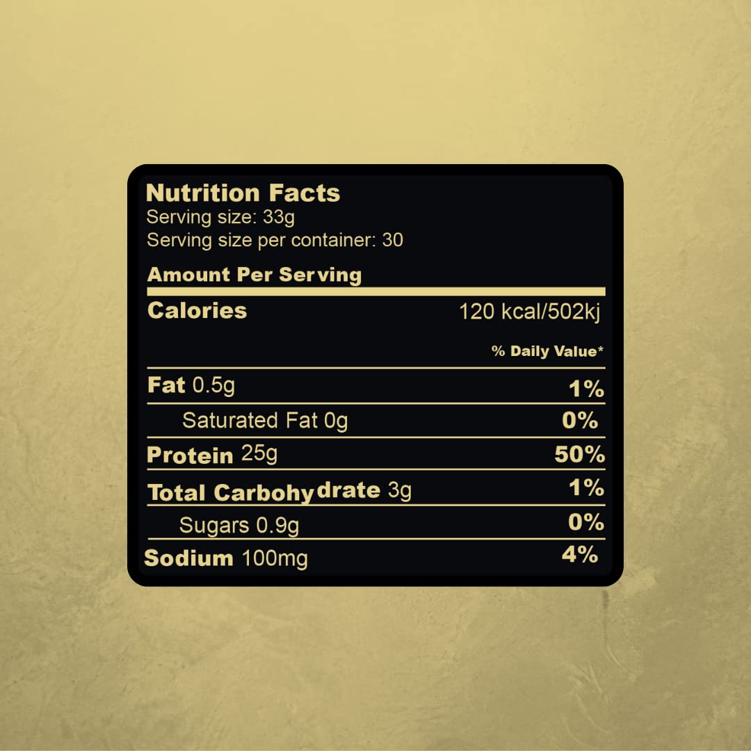 Valhalla's Champion 100% Whey Protein Isolate - 25G Protein per Serving - 30 Servings Valhalla's Champion