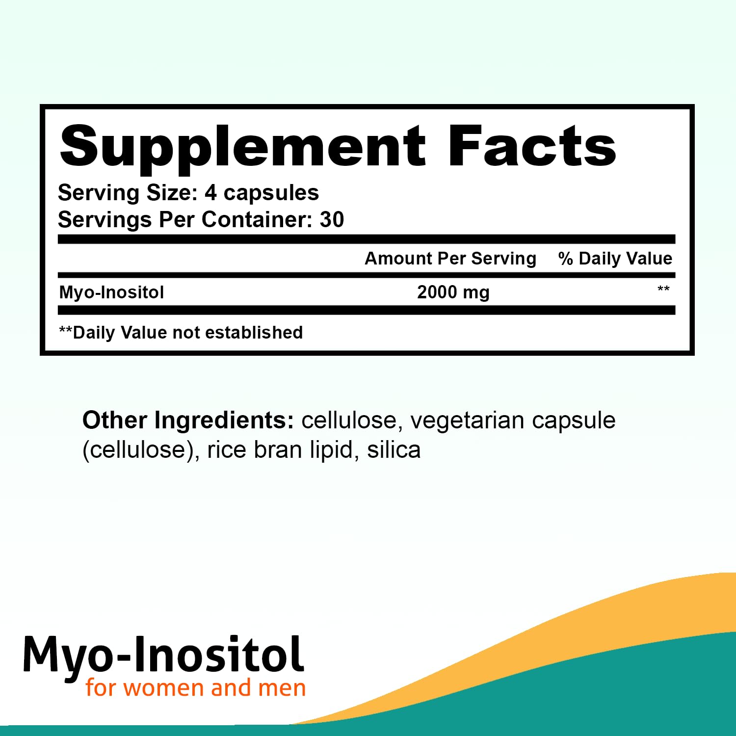 Fairhaven Health Myo-Inositol Supplement 2000mg | Male and Female Fertility Supplement - AB Mystery