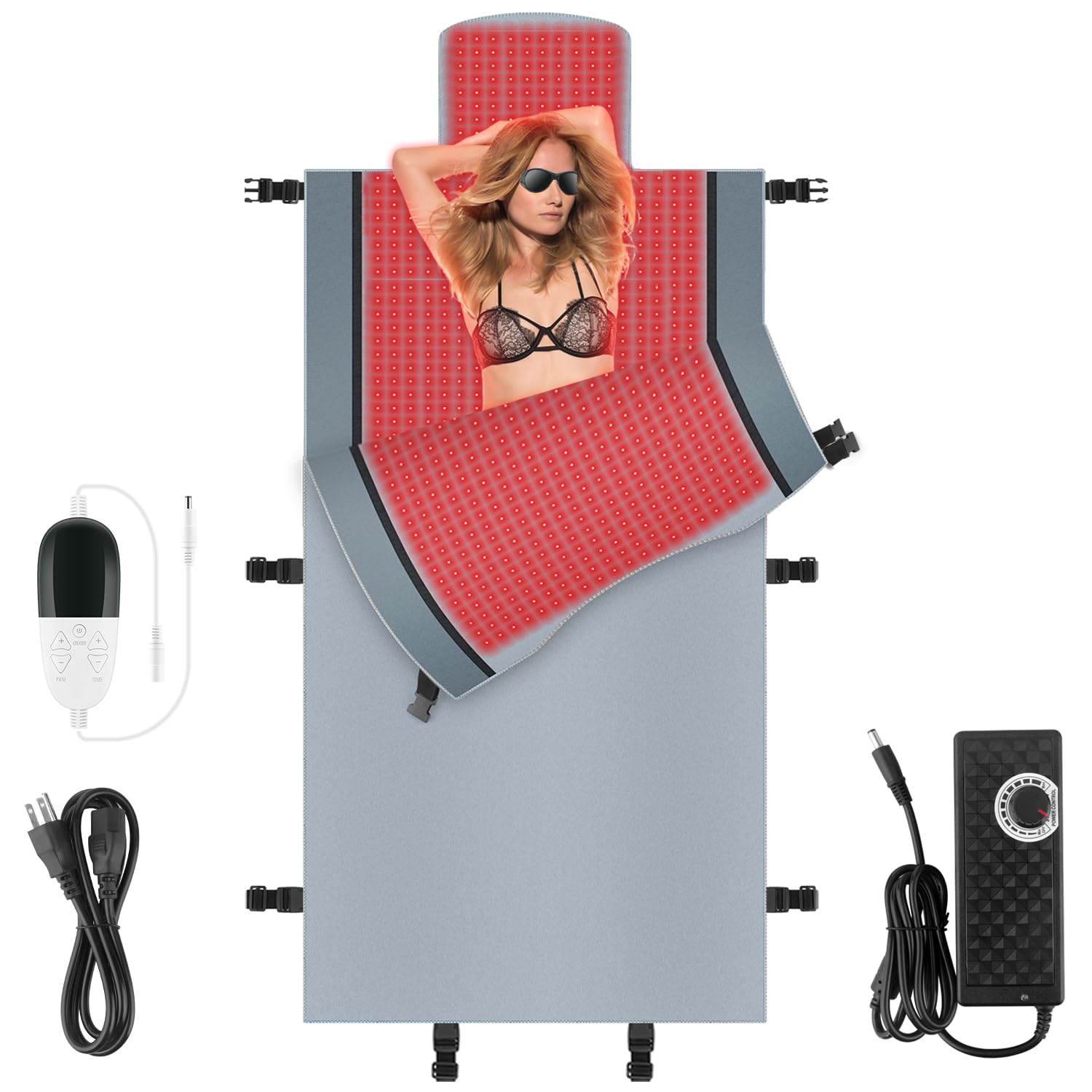 Red Light Therapy for Body - Full Body Red Light Therapy Mat, 71.0x33.33in, 2570Pcs