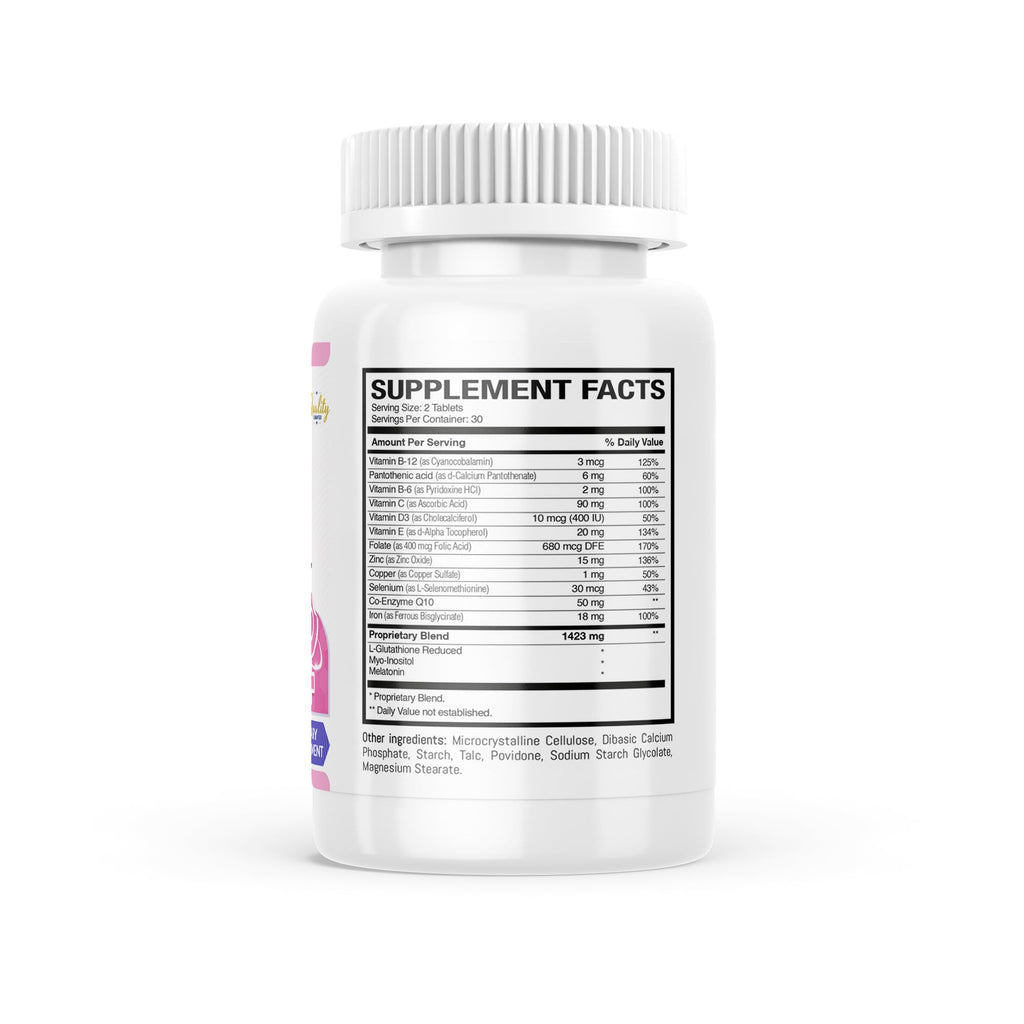 FertilKey-F Forte | Women's Fertility Blend | CoQ10, Myo-Inositol, Iron, Selenium | Boosts Fertility TRIOMEDICA