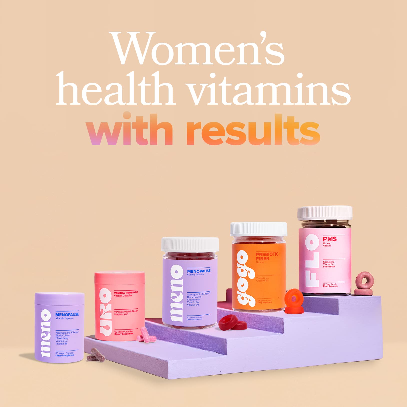 MENO Vitamins for Menopause, 30 Servings (Pack of 1) - Hormone-Free Menopause Supplements O Positiv