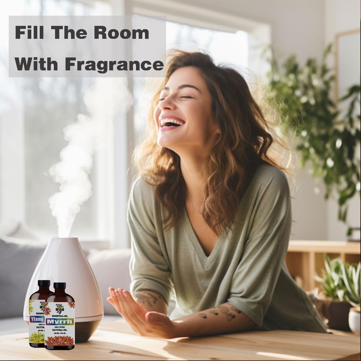 Honeysuckle Essential Oil 4 Fl Oz 120Ml - Honeysuckle Oil for Diffuser,Cleaning,Massage,Yoga - AB Mystery