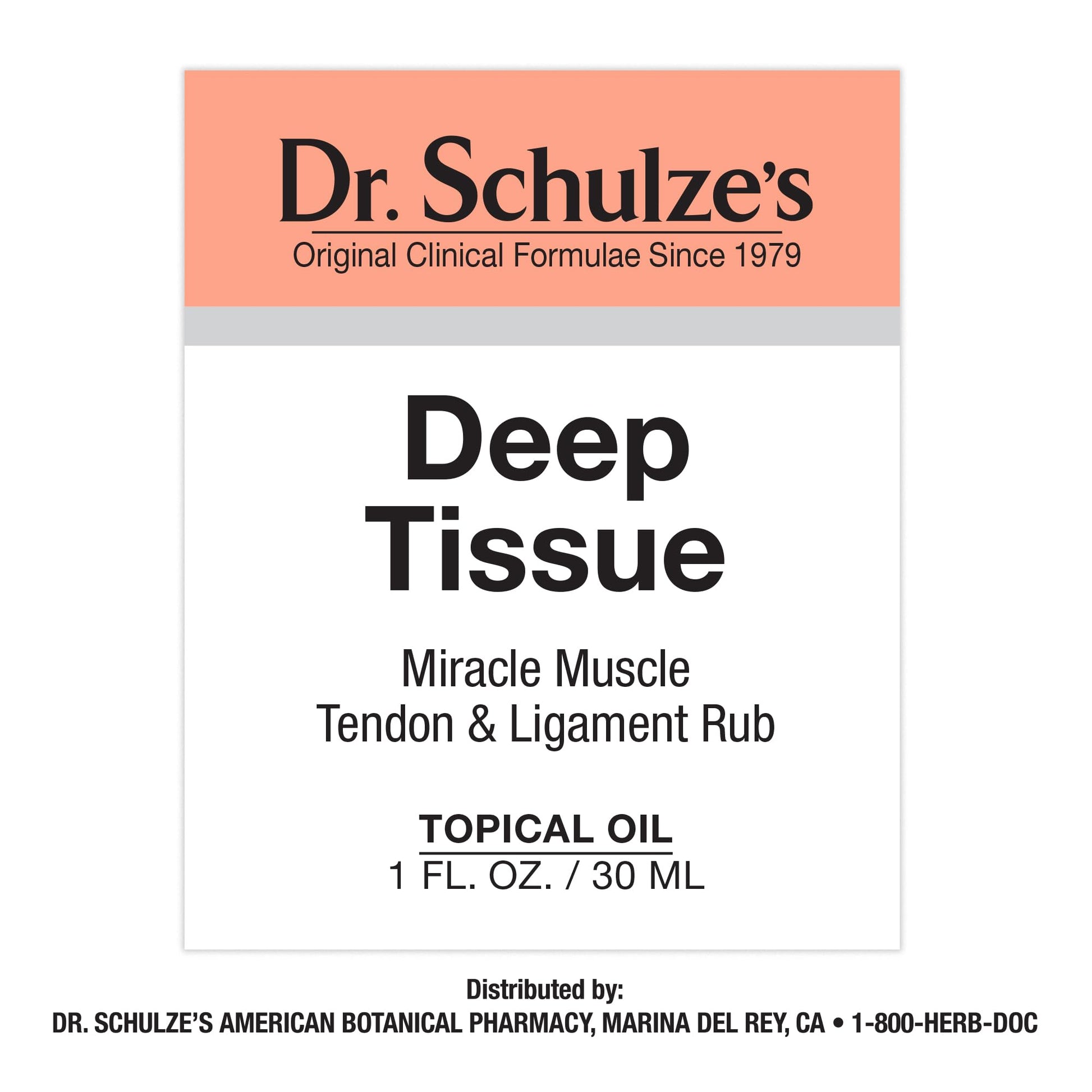 Dr. Schulze's Deep Tissue Oil | Powerful Herbal Support for Muscles, Tendons and Joints - AB Mystery