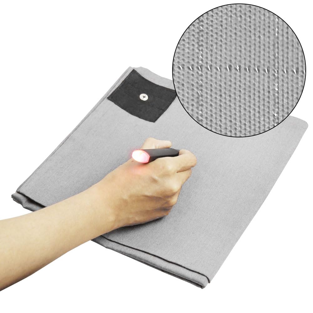 Grounding Pillowcase Silver Fiber Grounding Pillow Case 20 * 30in with Conductive Cord - AB Mystery