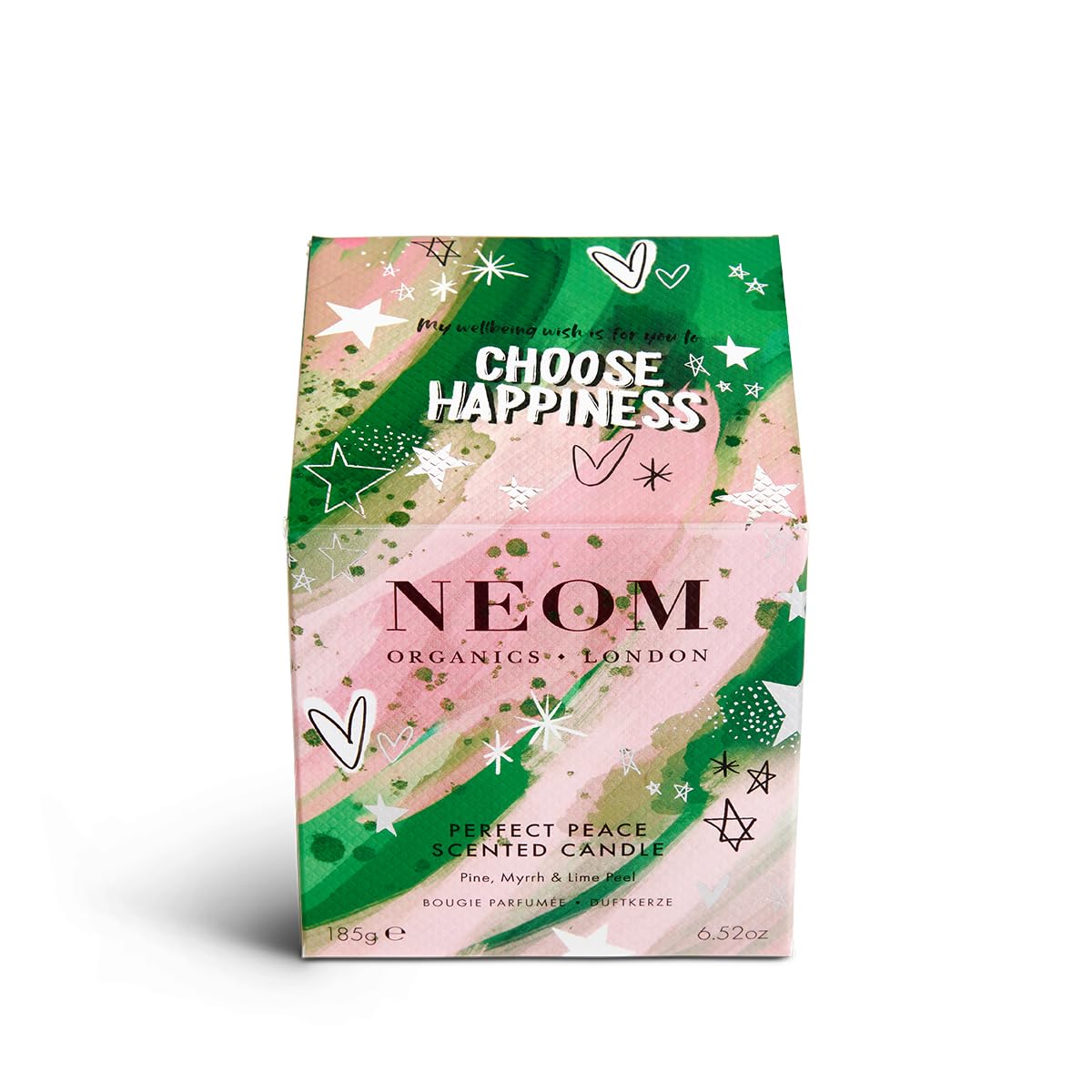 NEOM- Perfect Peace Luxury Scented Candle | Pine, Myrrh & Lime Peel | Christmas Gift… (1 Wick) - AB Mystery