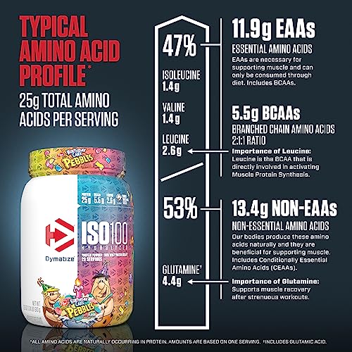 Dymatize ISO 100 Whey Protein Powder with 25g of Hydrolyzed 100% Whey Isolate - AB Mystery