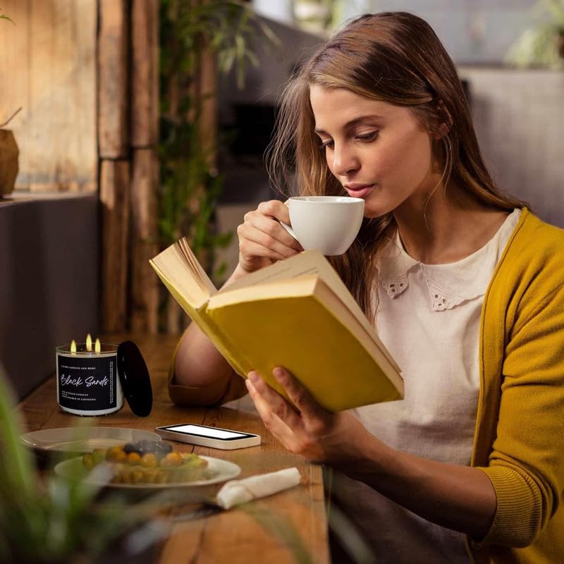 100% Soy Candles Clearance (16 Oz) - Hand Poured Scented with Essential Oil, Aromatherapy Candles - AB Mystery