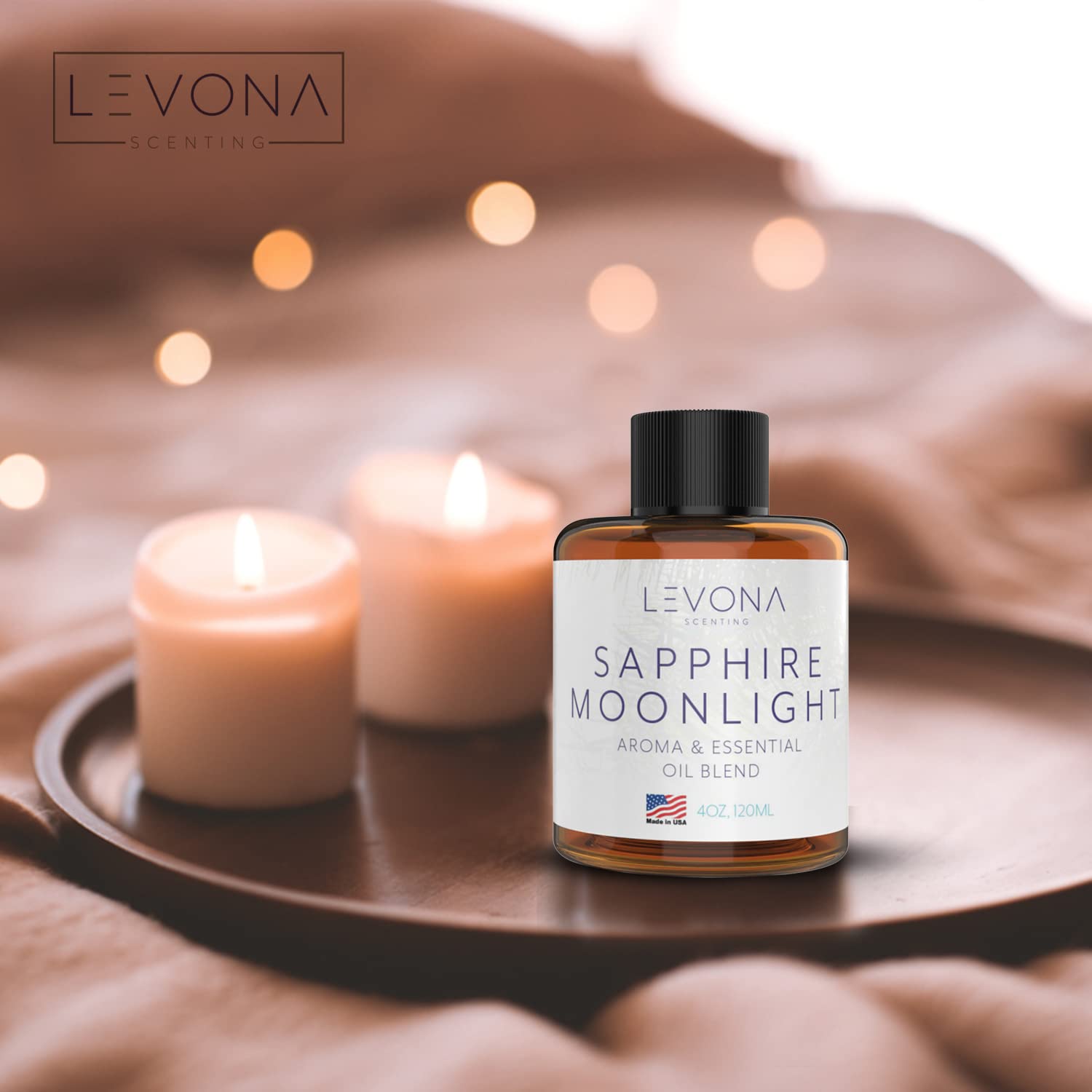 Levona Scent Pure Essential Oils For Diffusers For Home, Hotel & Office - Sapphire Moonlight Essential Oil - AB Mystery