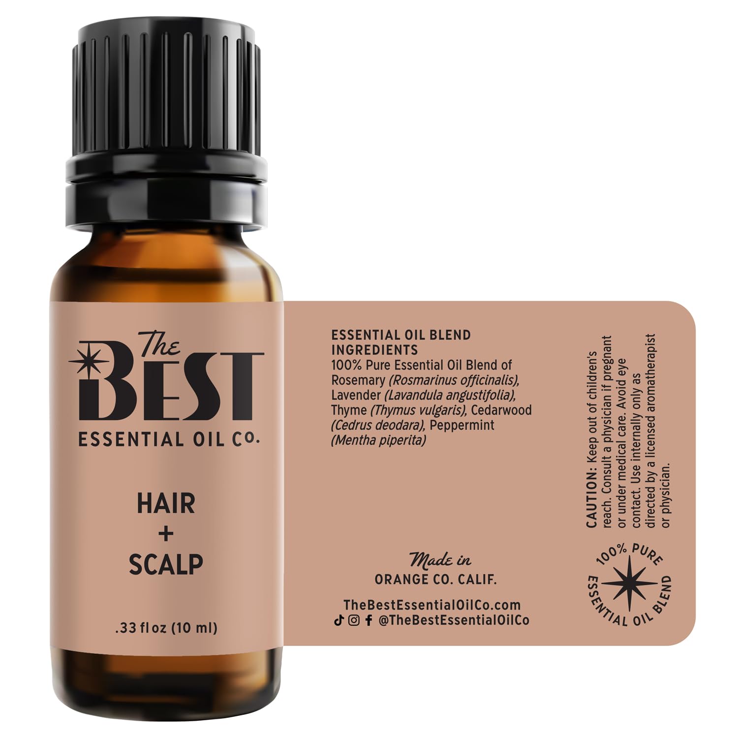 The Best Hair + Scalp Essential Oil Blend- Premium Grade- 100% Pure & Natural for Aromatherapy - AB Mystery