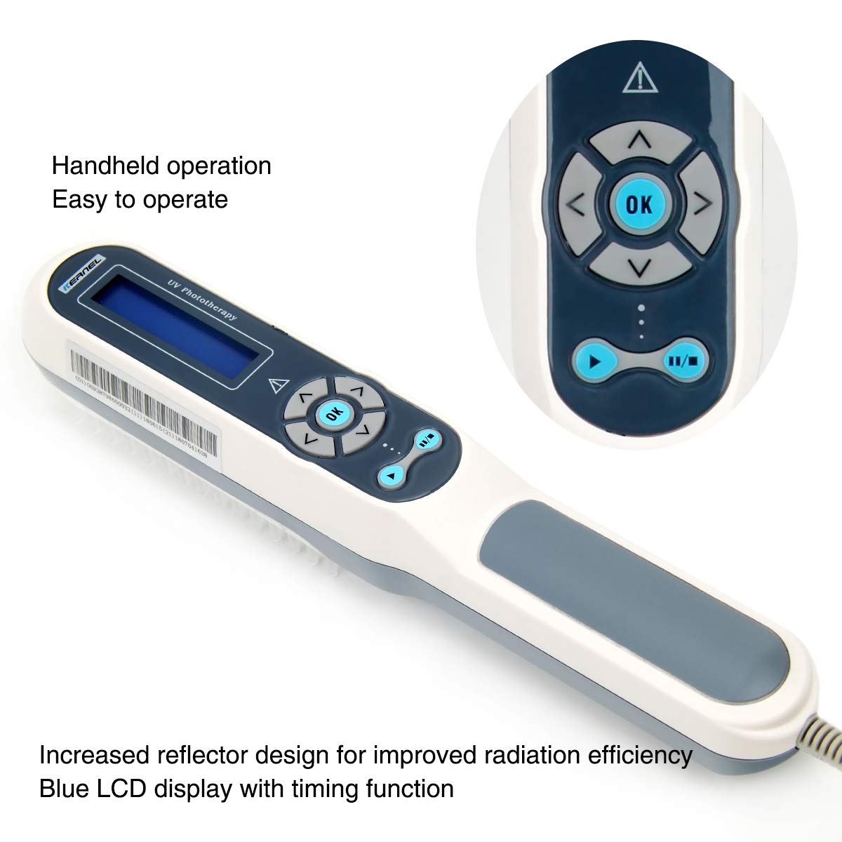 Hand Held UV Phototherapy Light Device for Home Use - AB Mystery