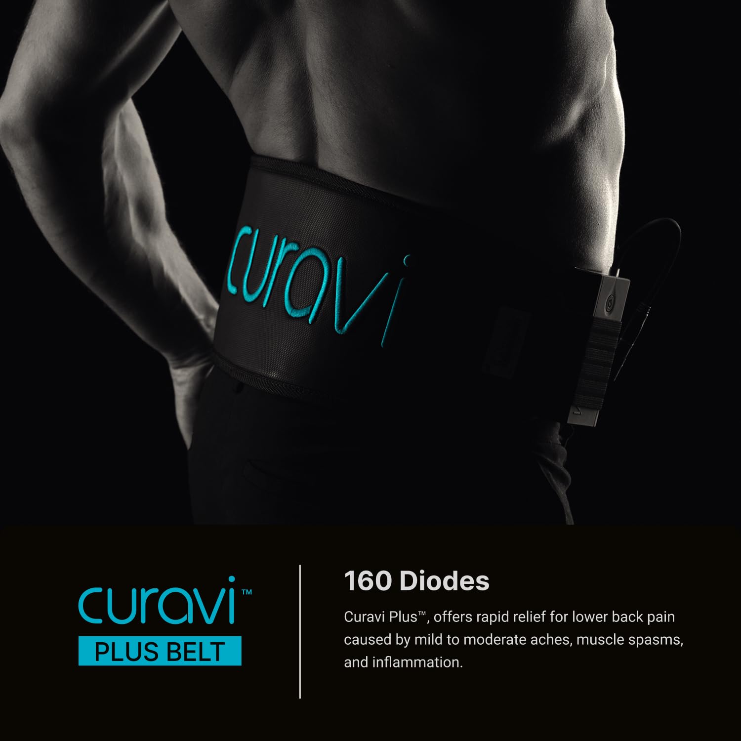 CURAVI Plus™ Wearable Red Light Therapy Belt for Lower Back Pain Relief - 160 Diodes - Safe and Effective - AB Mystery