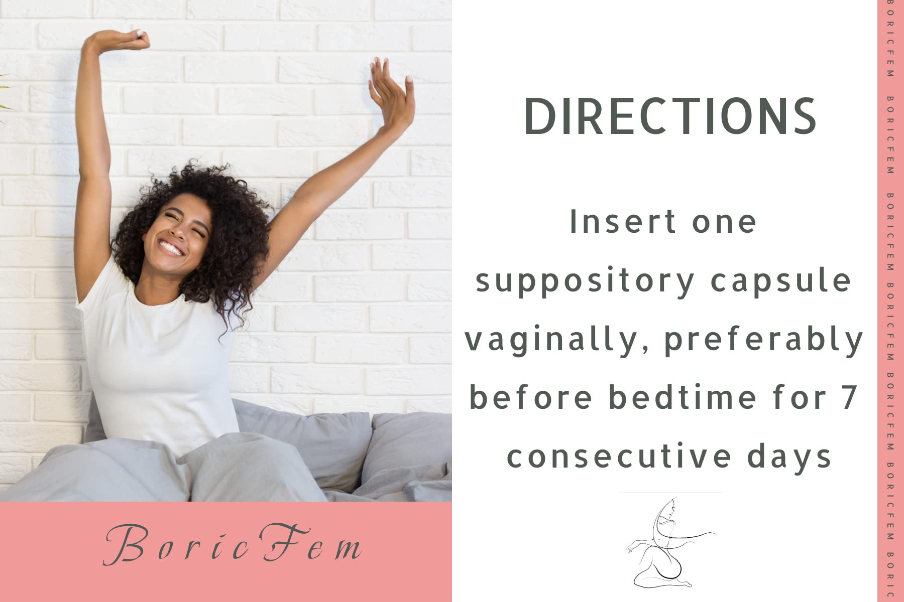 N'More Boric Acid Vaginal Suppositories- 100% Pure - Made in USA- Boricfem Vaginal Health Supplement - AB Mystery