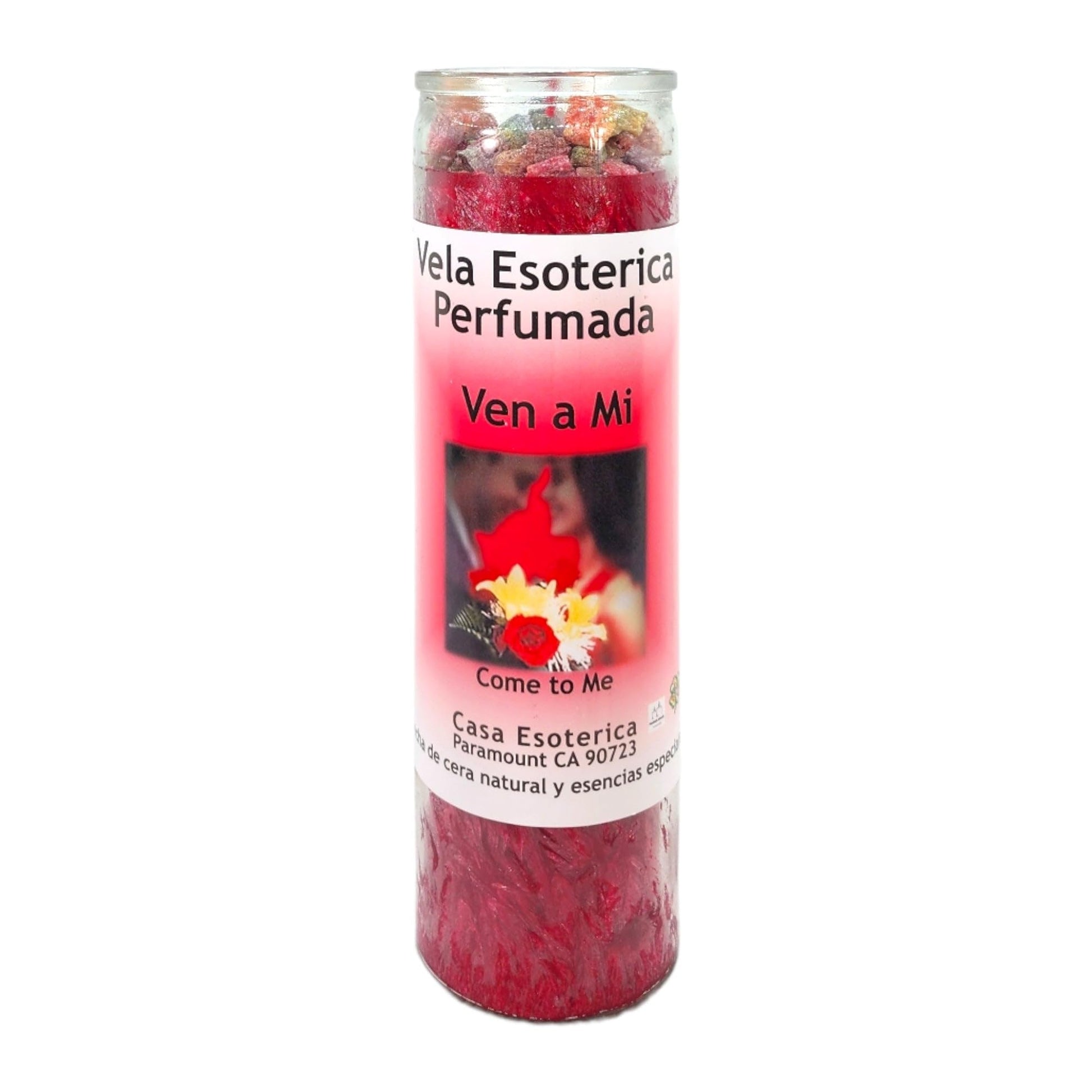 Come to ME-Palm Wax Spiritual Intention Spell Candle-[RED] | Vela CASA ESOTERICA PERFUMADA