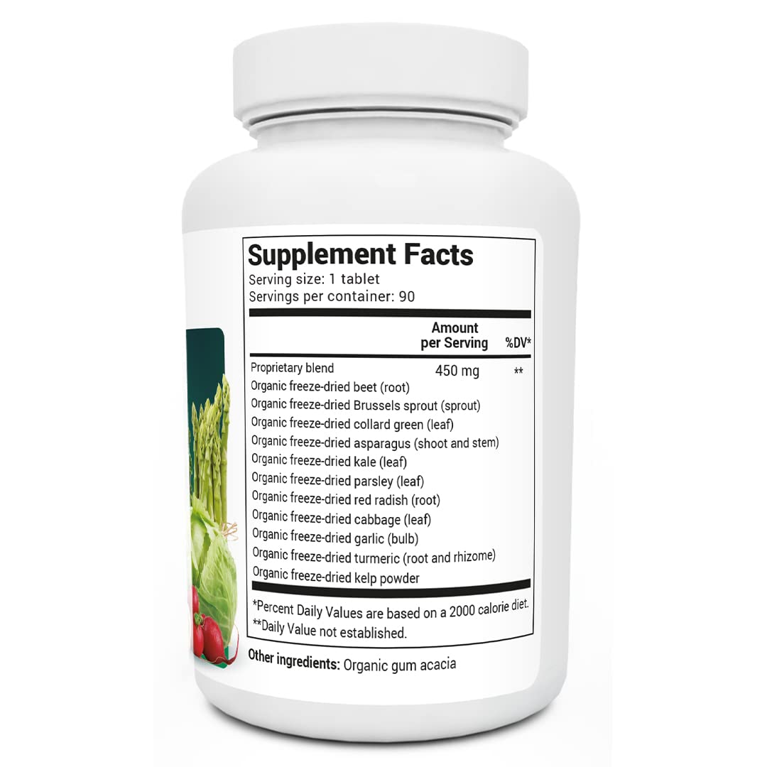 Dr. Berg's Greens Superfood Cruciferous Vegetable Tablets - Vegetable Supplements - AB Mystery
