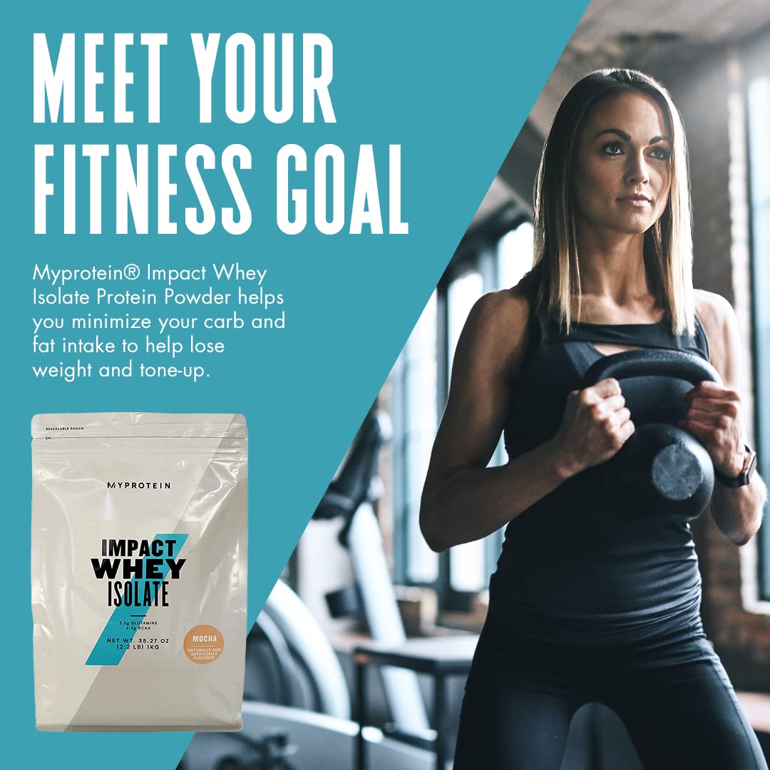 Myprotein Impact Whey Isolate - Mocha, 2.2 Lbs (40 Servings) - AB Mystery