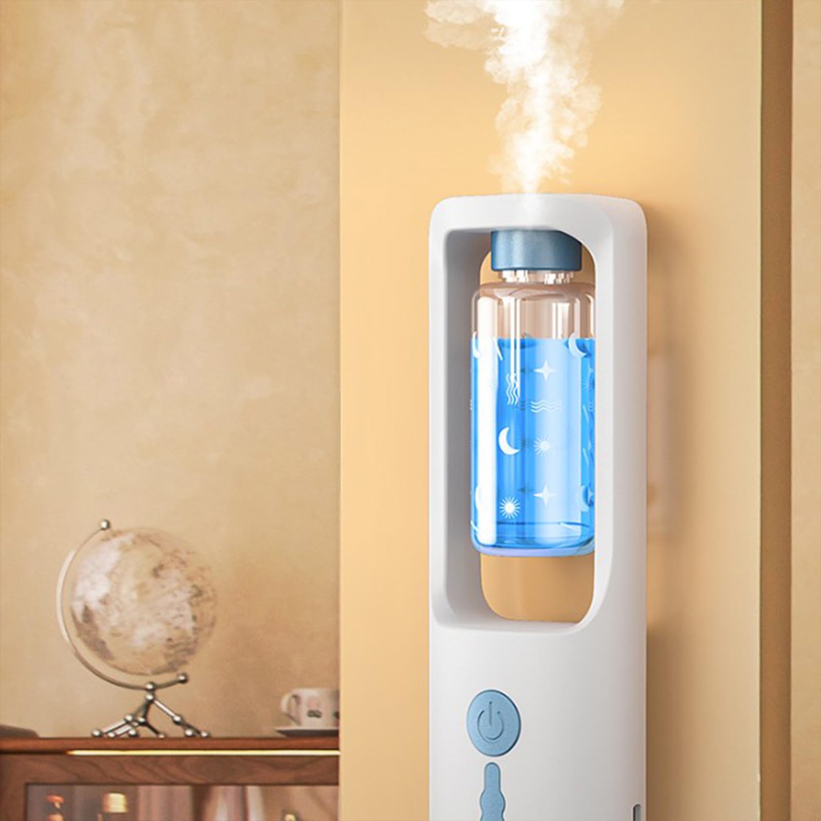 50ml Odor Removal Rotating Smog Essential Oil Diffuser, 3 Stage Timing Adjustment Incense - AB Mystery