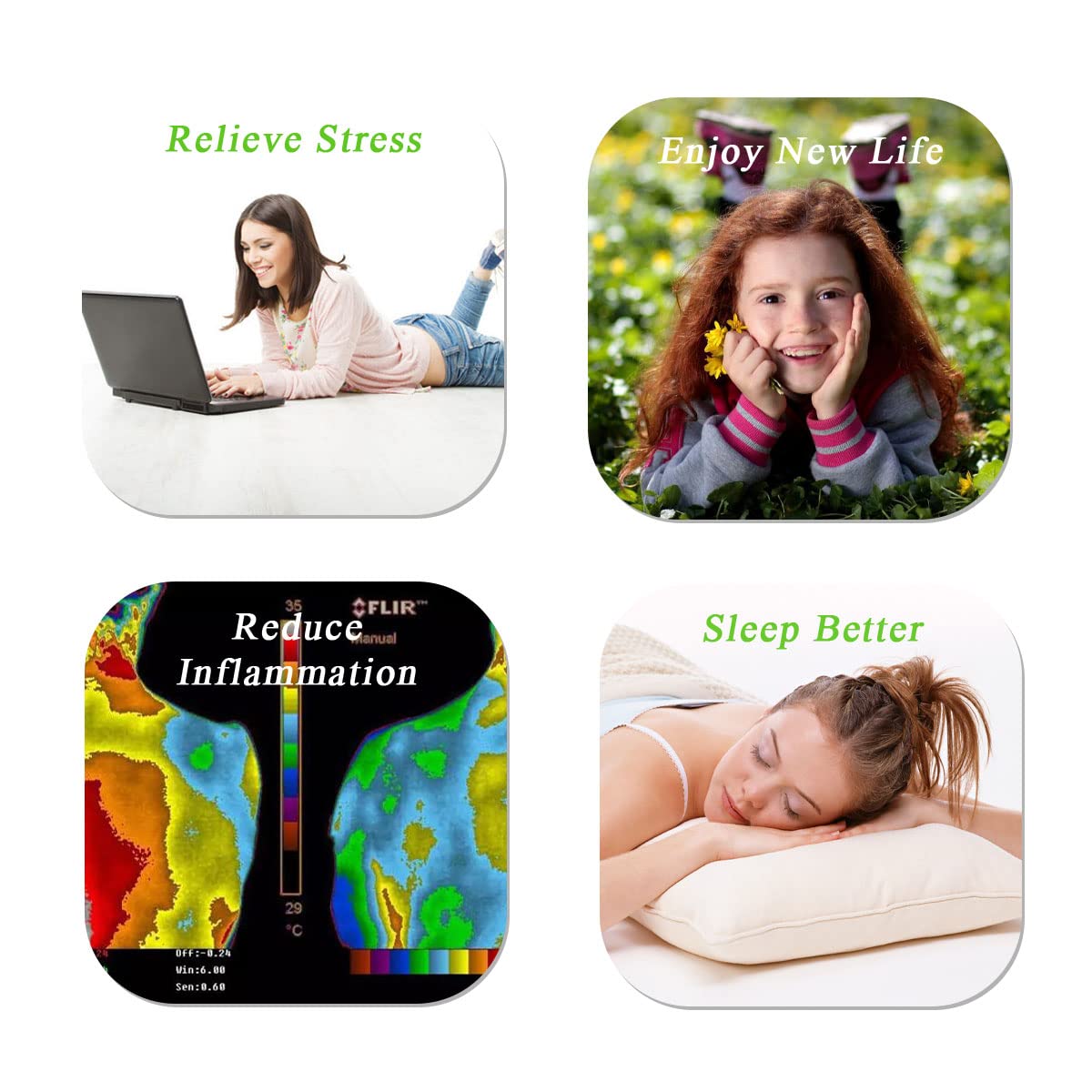 WAUZOBLE Grounding Mat, Grounding Bed Foot Mat with 1 Grounding Cord Indoor Mat Improving - AB Mystery