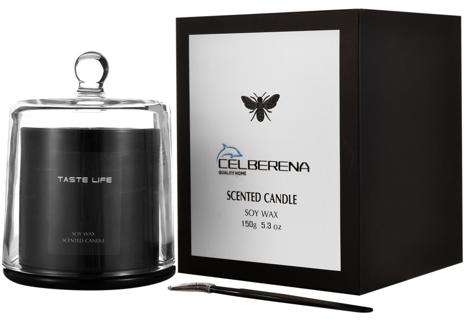 CELBERENA Scented Candles, Soy Candles for Home Scented, Lavender Vanilla Candles - Aromatherapy Candles - AB Mystery