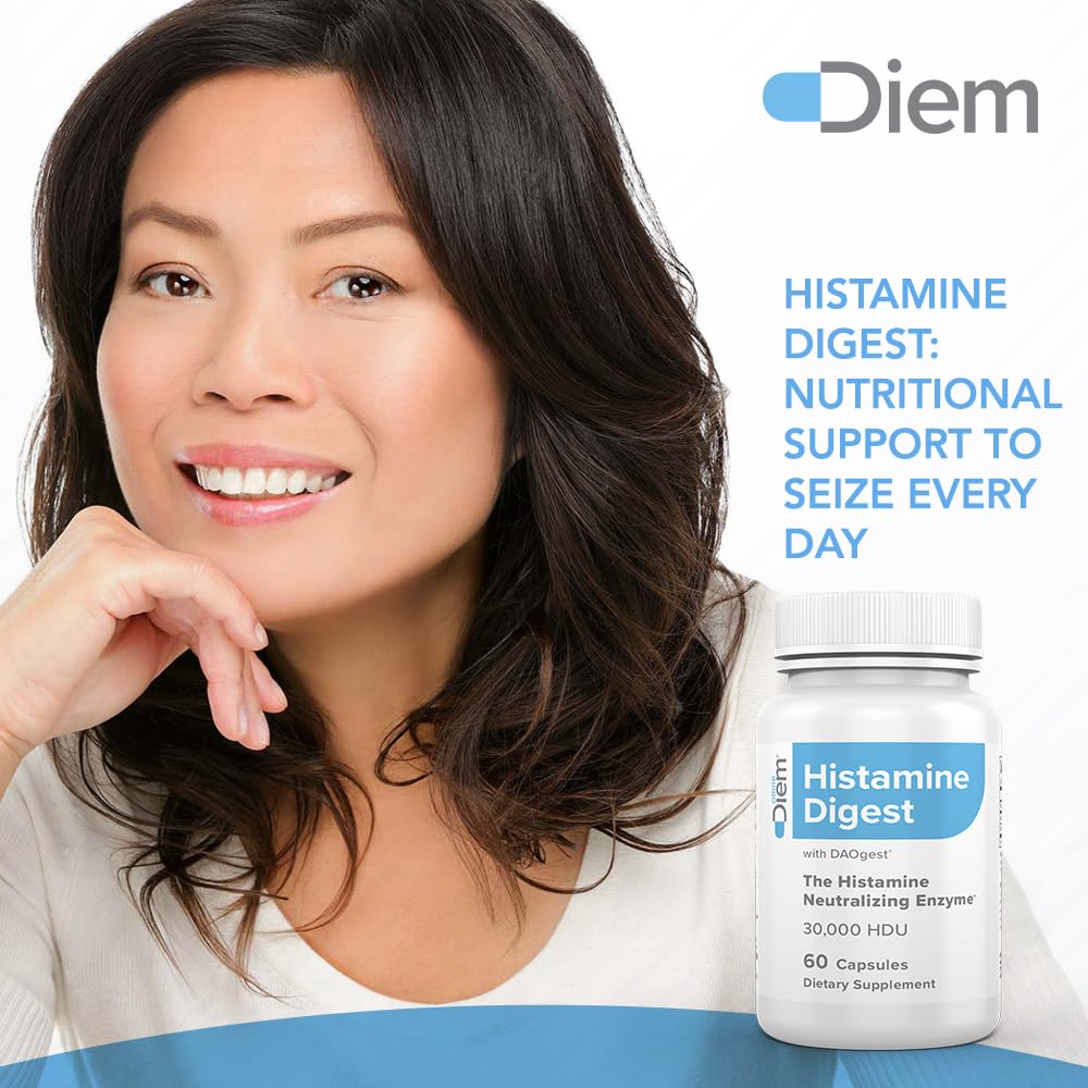 Omne Diem Histamine Digest DAO 30,000 HDU - 60 Caps - Histamine Neutralizing - AB Mystery