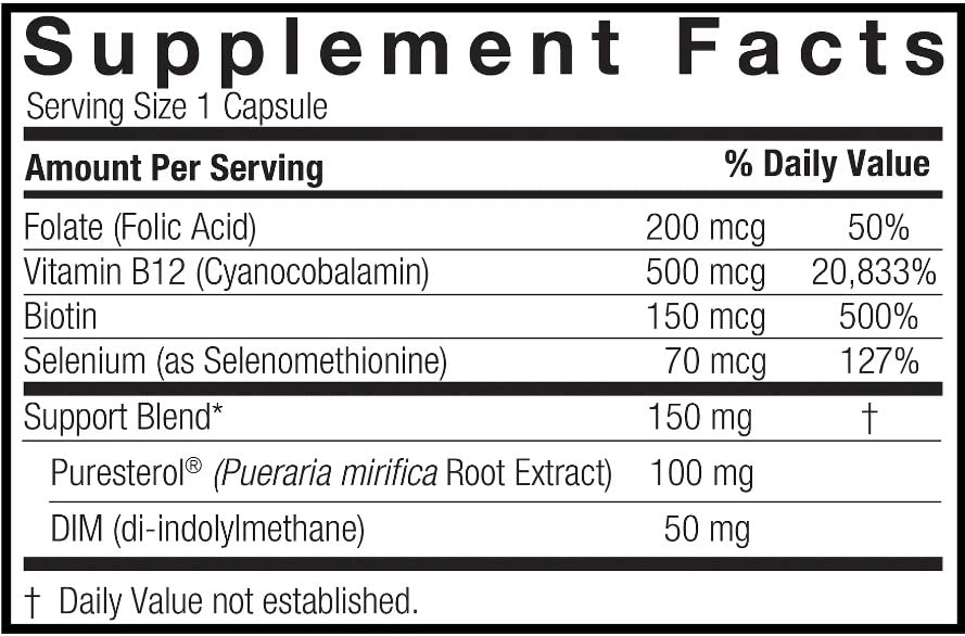 Nature's Answer Pueraria Mirifica 150mg Support Blend 60-Capsules | Multi-Symptom Menopause Support - AB Mystery