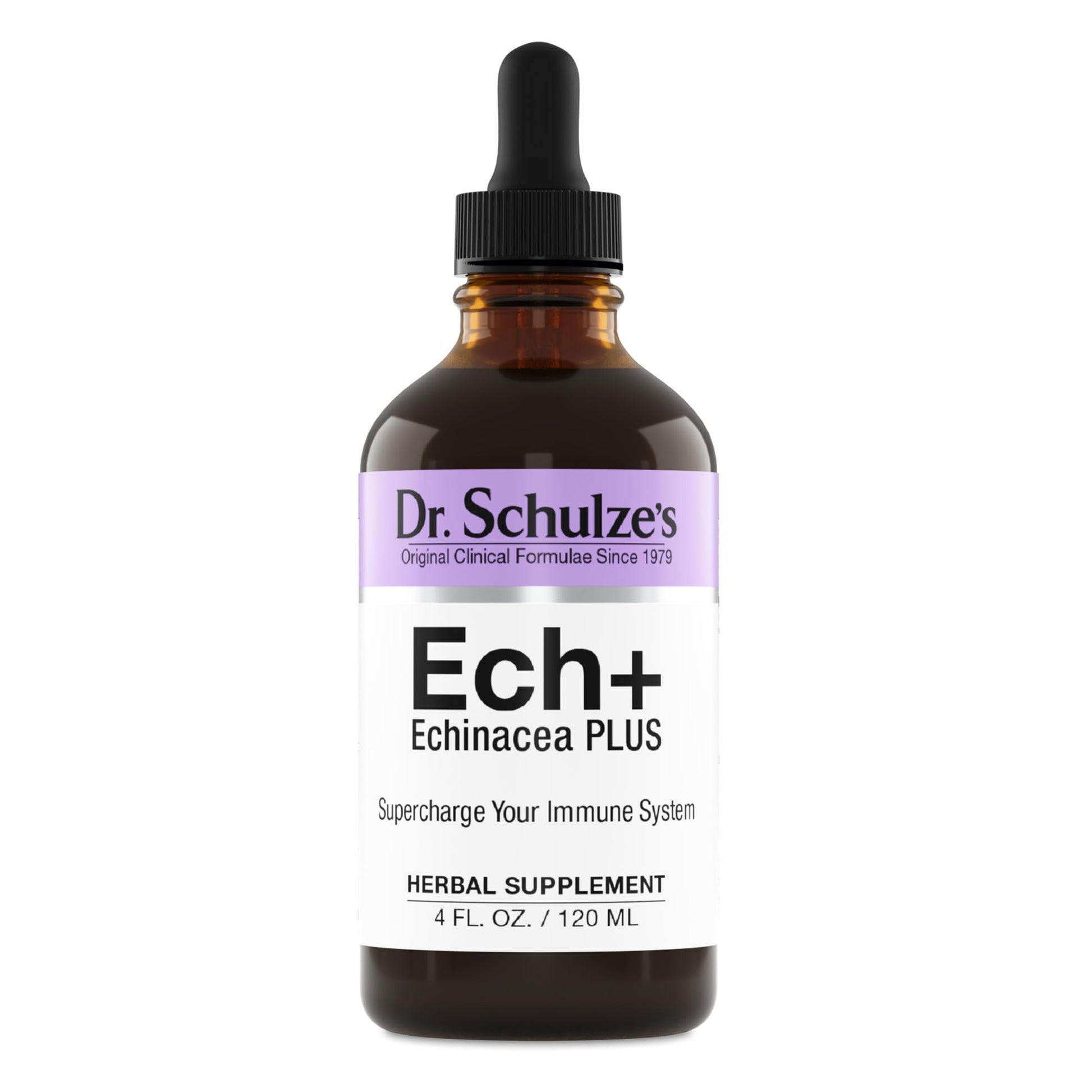 Dr. Schulze's Echinacea Plus | Echinacea Root and Seed | All Organic Extract | Gluten-Free