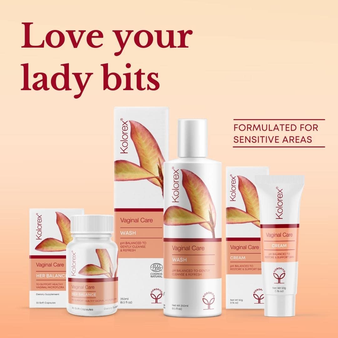 Kolorex® Vaginal CareCream, Natural Herbs soothes Intimate Areas, Replenish Sensitive Skin. - AB Mystery