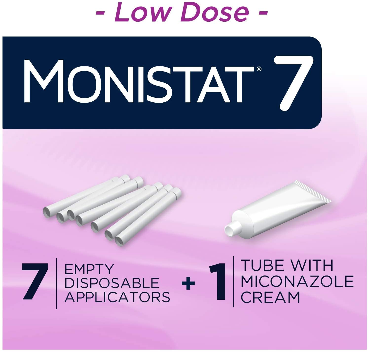 MONISTAT 7-Dose Infection Treatment, 7 Disposable Applicators & 1 Cream Tube (Pack of 1) - AB Mystery