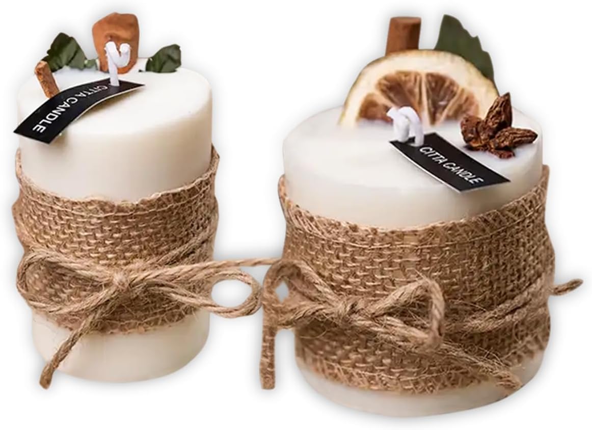 Scented Candles, Natural Soy Wax with Essential Oils, 8 Oz - Long-Lasting Aroma, Aromatherapy Candles - AB Mystery