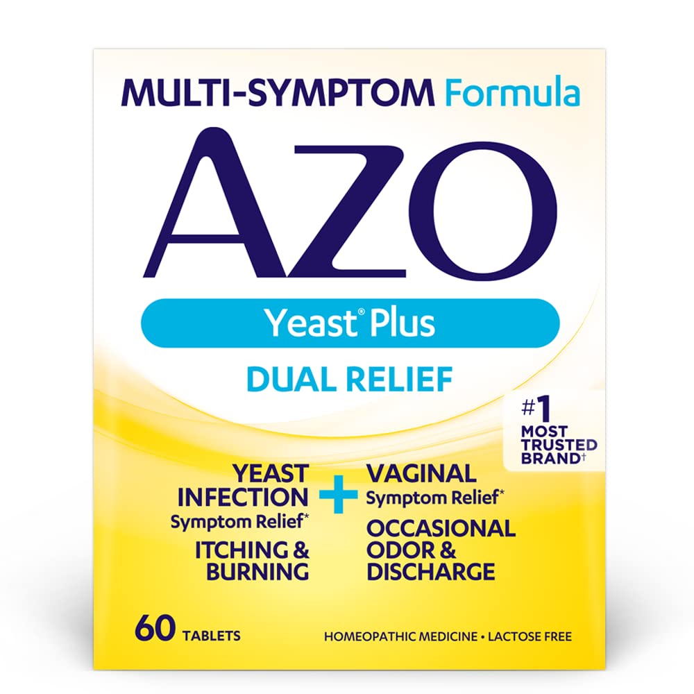 AZO Bladder Control with Go-Less® & Weight Management Dietary Supplement & Yeast Plus Dual Relief - AB Mystery