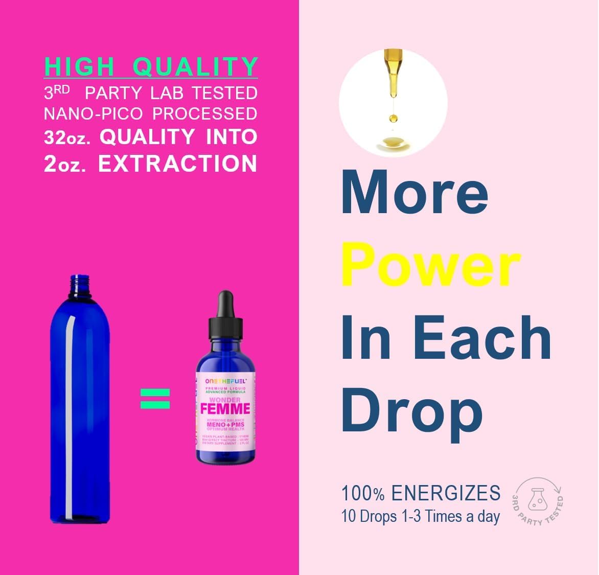 Wonder Femme Hormone Balance Menopause Hot Flashes Relief Support 100% Natural Women - AB Mystery