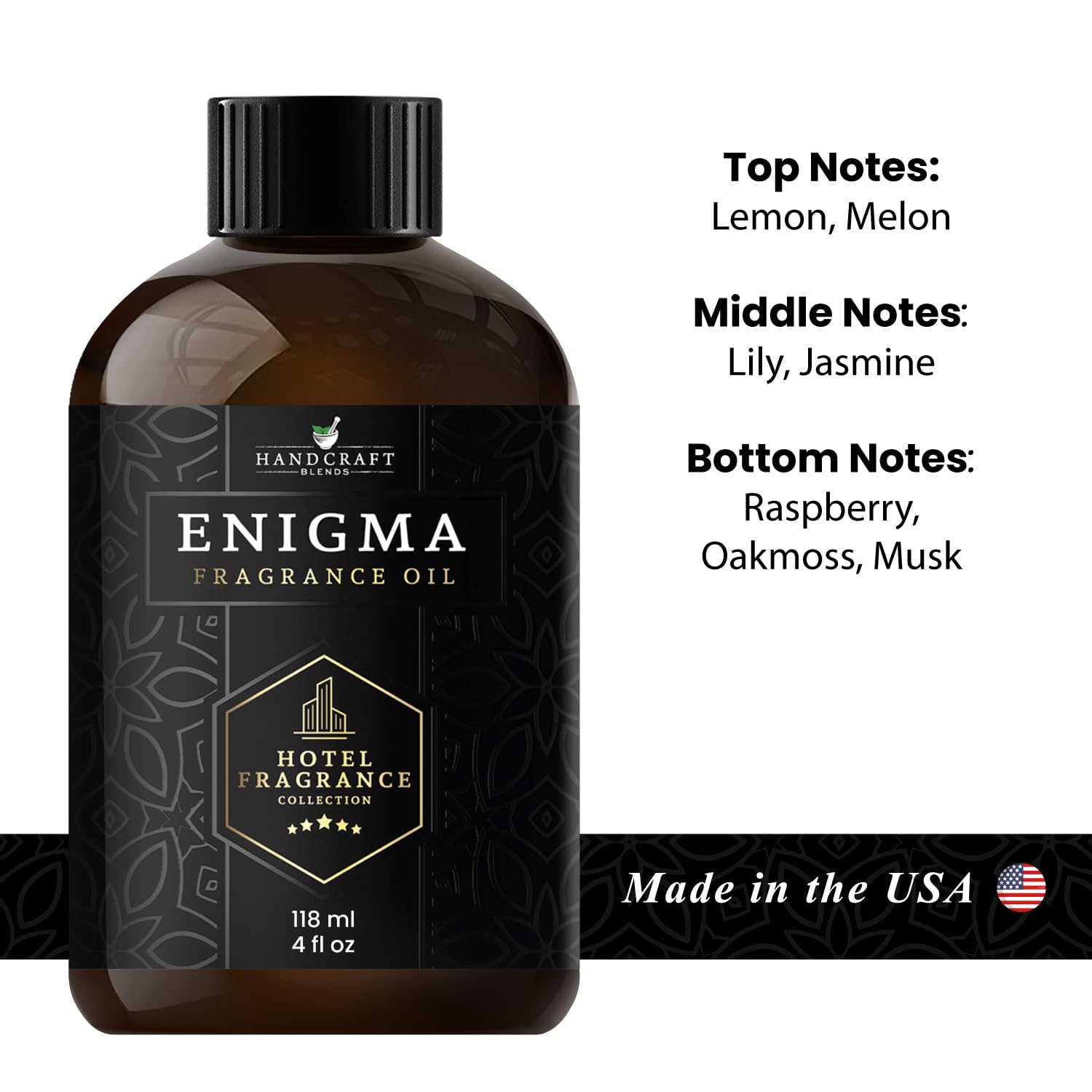 Handcraft Blends Hotel Fragrance Oil Enigma Scent – Luxury Hotel Collection Diffuser Oil Scents - AB Mystery