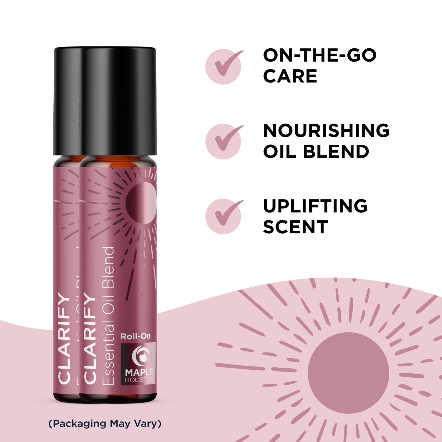 Headache Essential Oil Roll On - Clarify Essential Oil Blend Headache Roll On with Aromatherapy Oils - AB Mystery