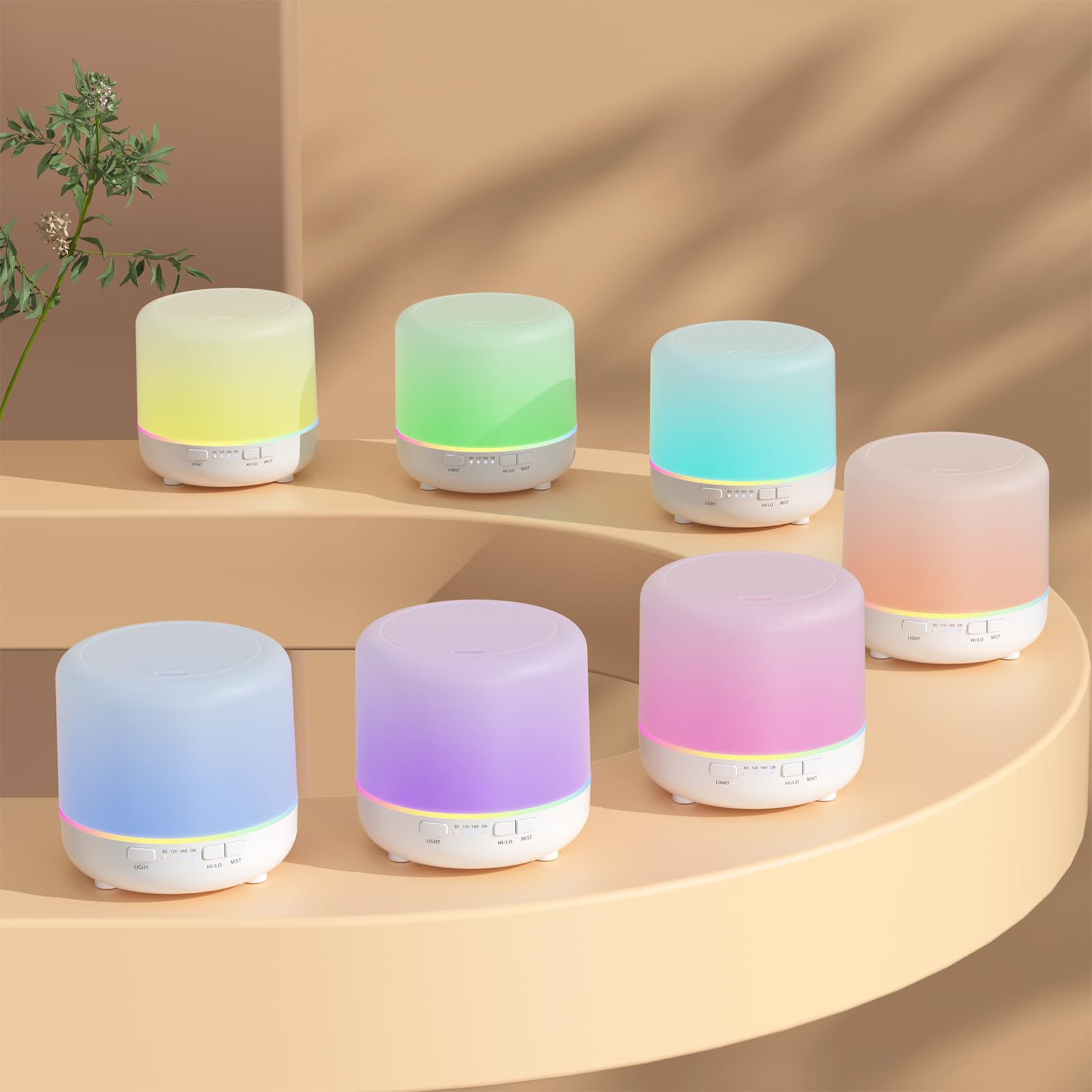 Otheya Scent Essential Oil Diffuser 2 Pack 200 ML Ultrasonic Cool Mist Humidifiers and Aroma Diffuser - AB Mystery