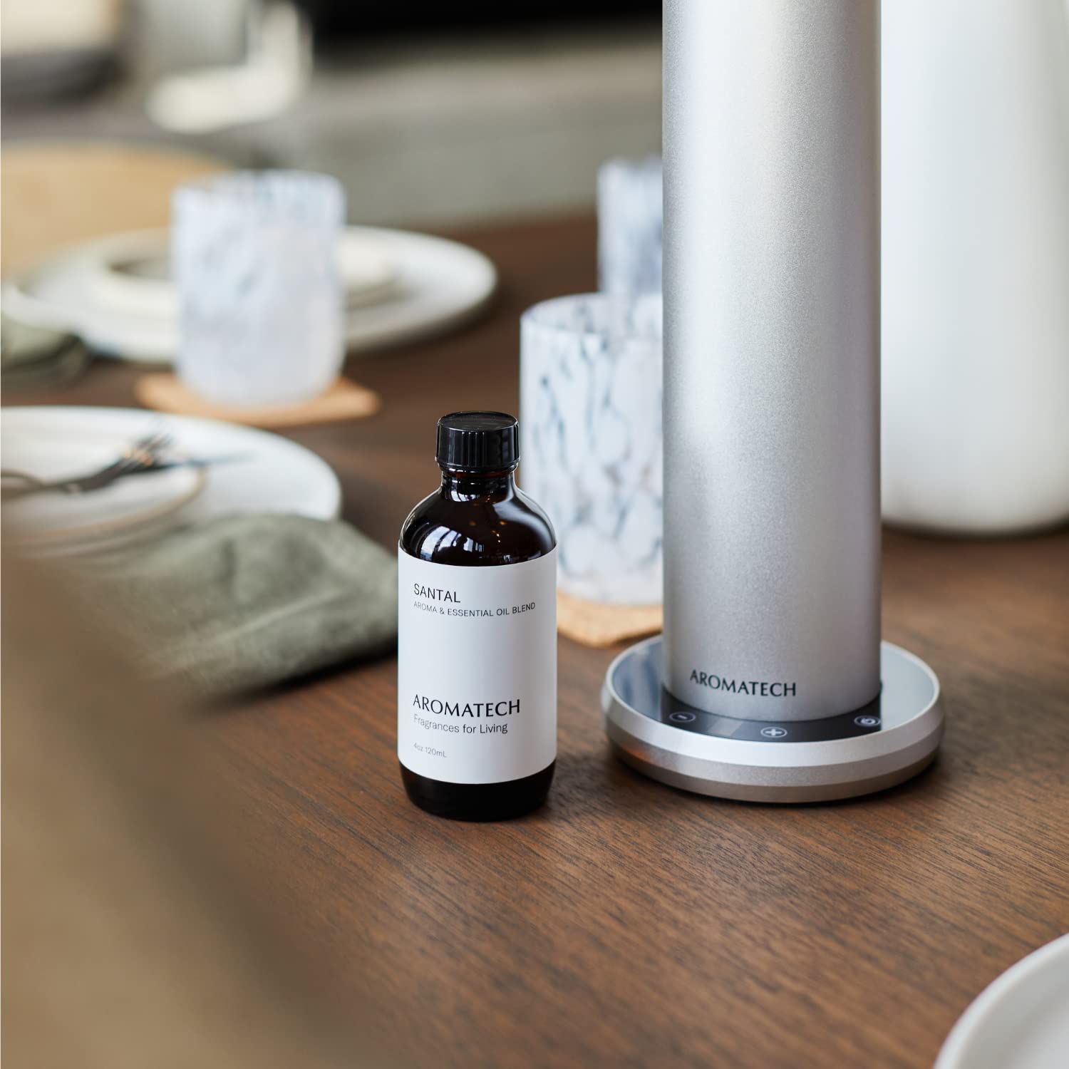 AromaTech Santal Aroma Essential Oil Blend, Aromatherapy with Patchouli and Cedarwood for Diffuser - AB Mystery