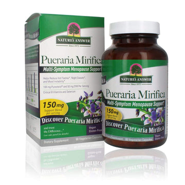 Nature's Answer Pueraria Mirifica Capsules 60 Count | Female Reductive Support | Smooth Skin & Hair